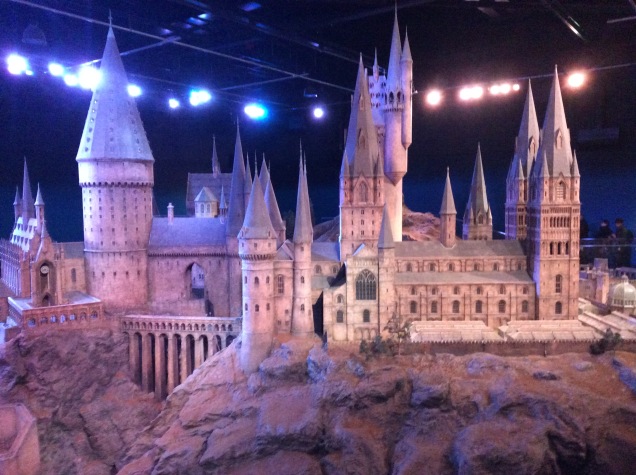 The Hogwarts Model. It took over a month to build and formed the basis for the panoramic shots.